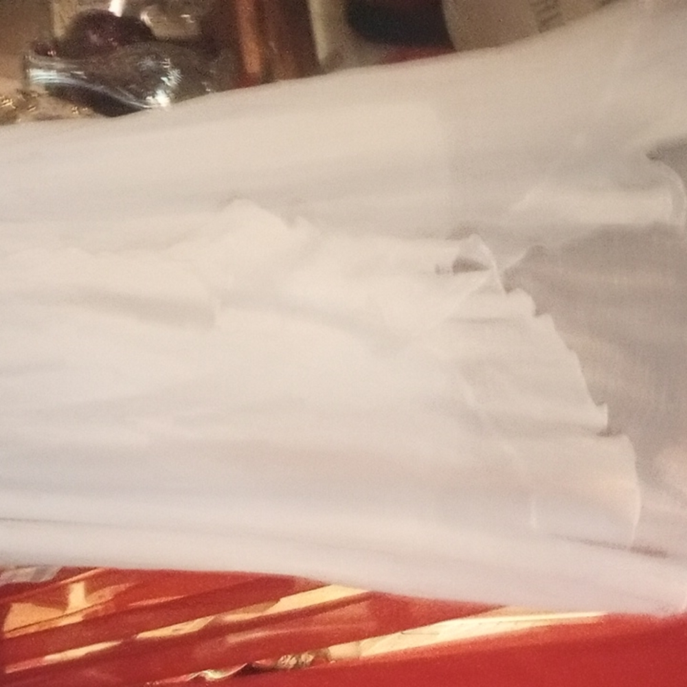 NWT 3X Just Because  gorgeous  white electric waist pull on Skirt